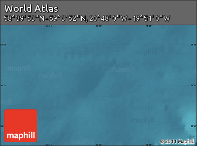Satellite Map of the Area around 58° 51' 53" N, 20° 19' 30" W