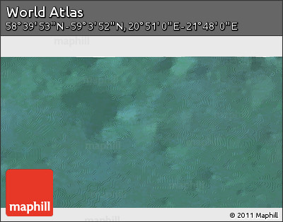 Satellite 3D Map of the Area around 58° 51' 53" N, 21° 19' 30" E