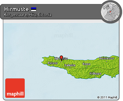 Physical 3D Map of Hirmuste
