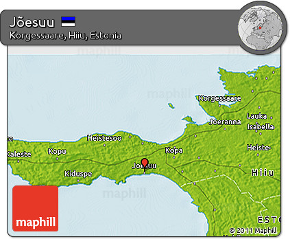 Physical 3D Map of Jõesuu