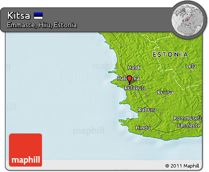 Physical 3D Map of Kitsa