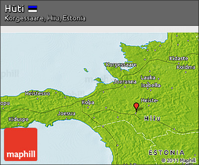 Physical 3D Map of Hüti