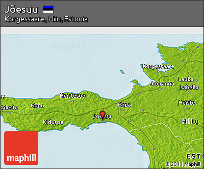 Physical 3D Map of Jõesuu