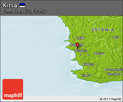 Physical 3D Map of Kitsa