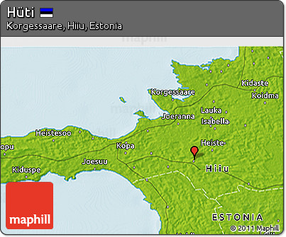 Physical 3D Map of Hüti