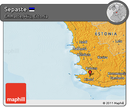 Political 3D Map of Sepaste