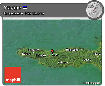 Satellite 3D Map of Mägipe