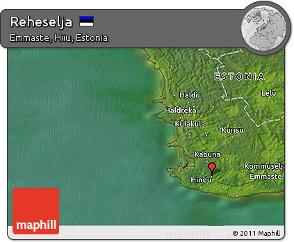 Satellite 3D Map of Reheselja