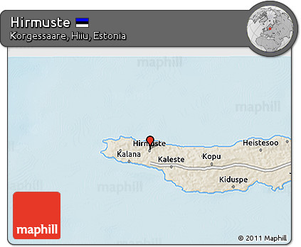 Shaded Relief 3D Map of Hirmuste