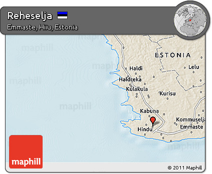 Shaded Relief 3D Map of Reheselja
