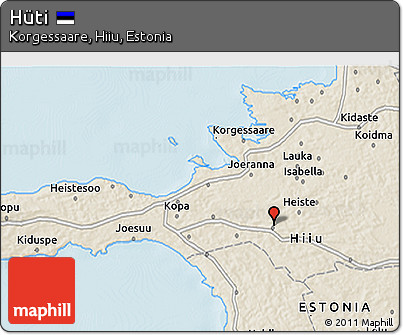 Shaded Relief 3D Map of Hüti