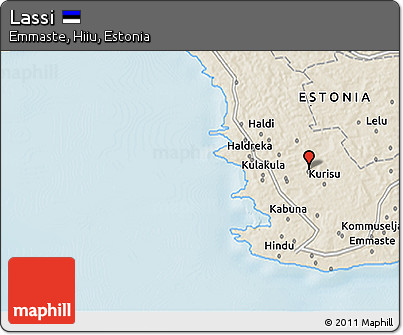 Shaded Relief 3D Map of Lassi