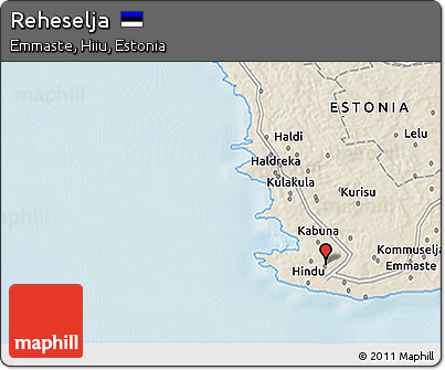 Shaded Relief 3D Map of Reheselja