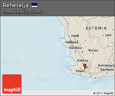 Shaded Relief 3D Map of Reheselja
