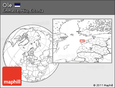 Blank Location Map of Ole
