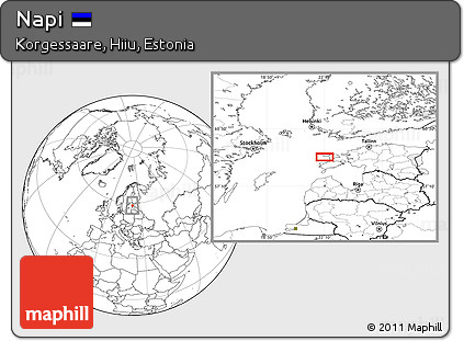 Blank Location Map of Napi