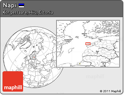 Blank Location Map of Napi
