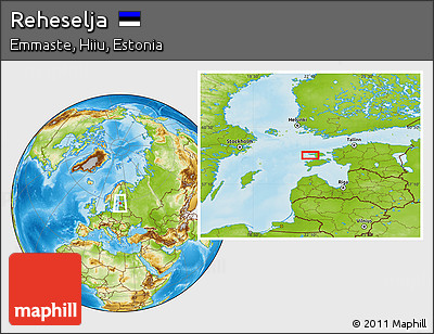 Physical Location Map of Reheselja