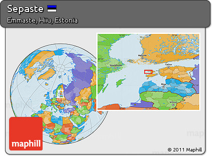 Political Location Map of Sepaste