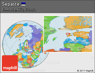 Political Location Map of Sepaste