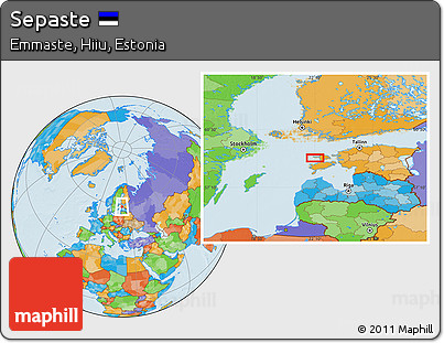 Political Location Map of Sepaste