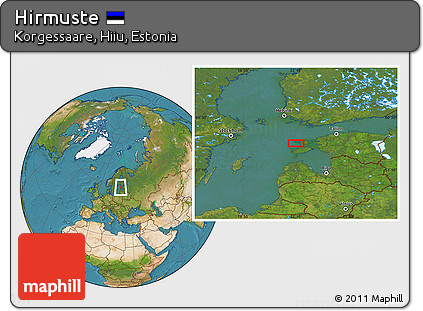 Satellite Location Map of Hirmuste