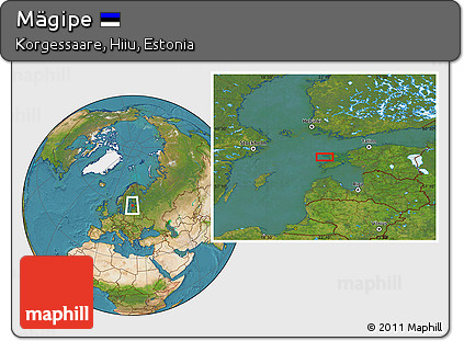 Satellite Location Map of Mägipe