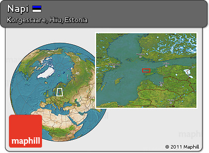 Satellite Location Map of Napi