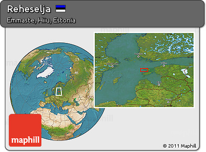 Satellite Location Map of Reheselja