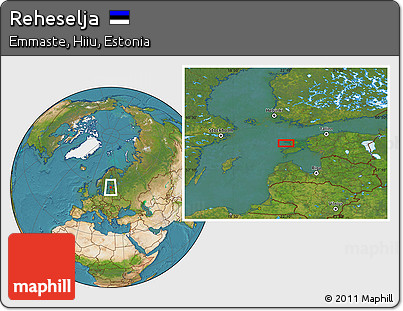 Satellite Location Map of Reheselja