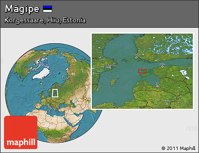 Satellite Location Map of Mägipe