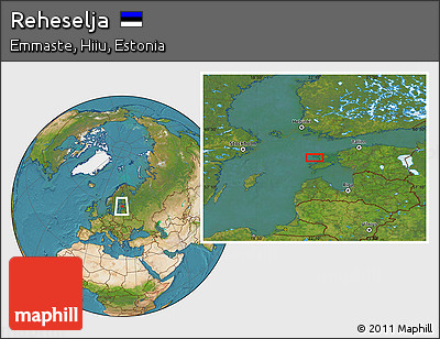 Satellite Location Map of Reheselja