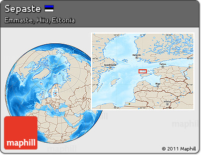 Shaded Relief Location Map of Sepaste
