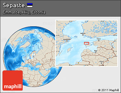 Shaded Relief Location Map of Sepaste
