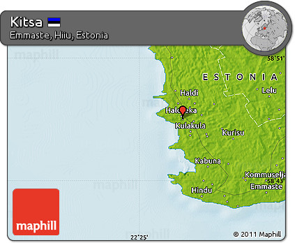 Physical Map of Kitsa