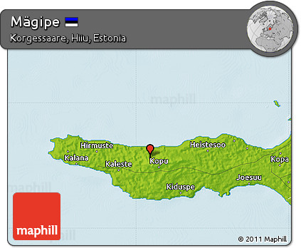 Physical Map of Mägipe