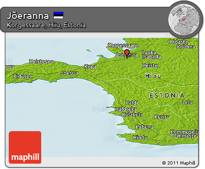 Physical Panoramic Map of Jõeranna