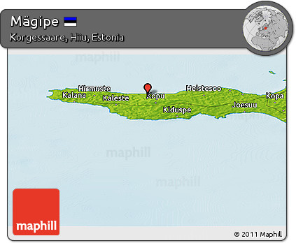 Physical Panoramic Map of Mägipe