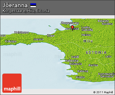 Physical Panoramic Map of Jõeranna