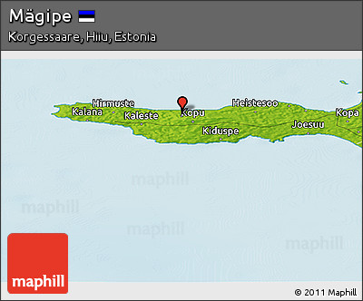 Physical Panoramic Map of Mägipe