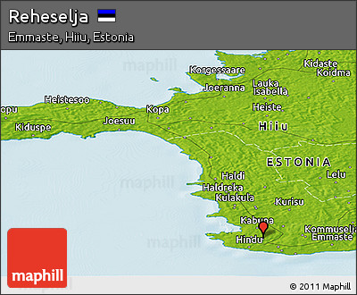 Physical Panoramic Map of Reheselja