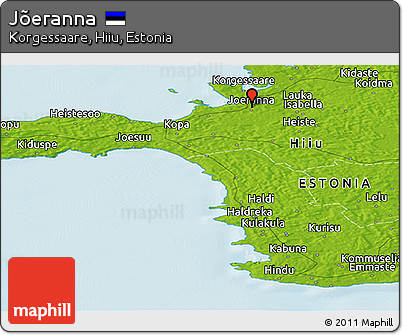 Physical Panoramic Map of Jõeranna