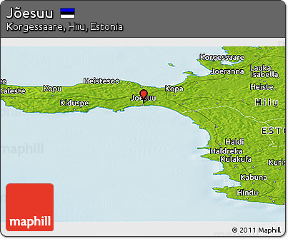 Physical Panoramic Map of Jõesuu