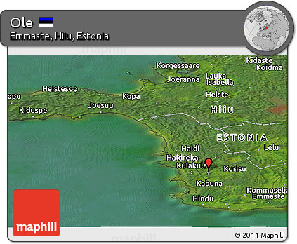 Satellite Panoramic Map of Ole