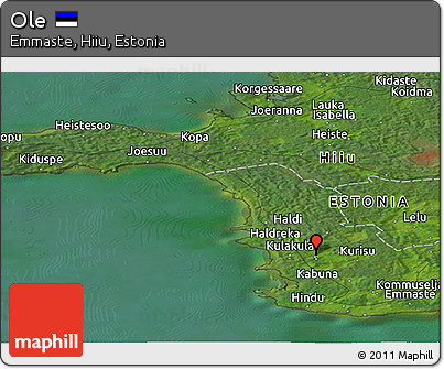 Satellite Panoramic Map of Ole