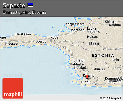 Shaded Relief Panoramic Map of Sepaste