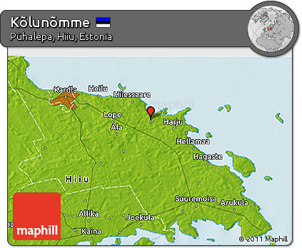 Physical 3D Map of Kõlunõmme