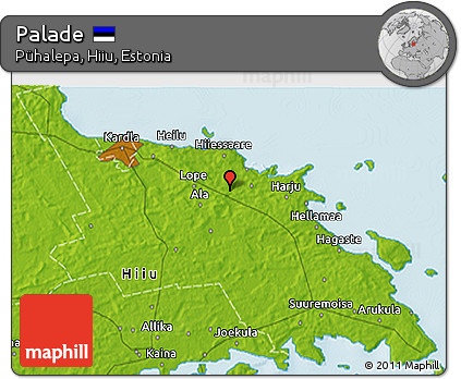 Physical 3D Map of Palade
