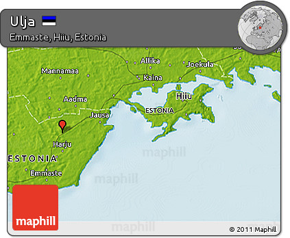 Physical 3D Map of Ulja