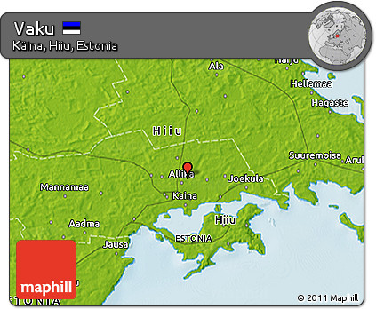 Physical 3D Map of Vaku
